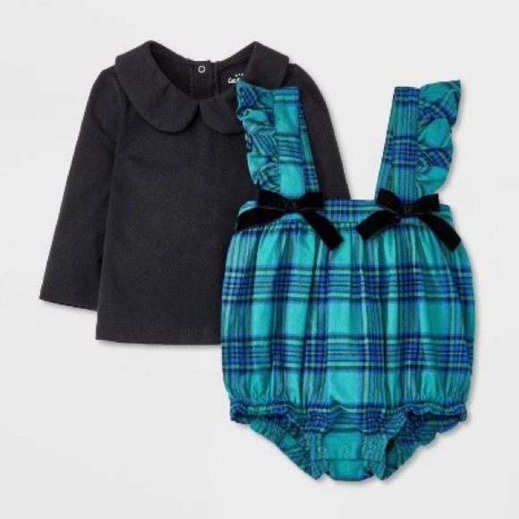 Cat & Jack -Baby Girls' Pocket Fleece Top & Bottom Set Size 6-9M - Picture 1 of 8